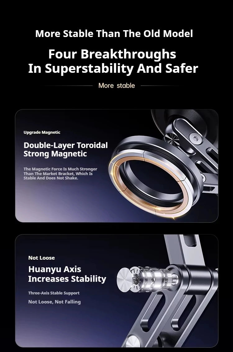MagMount Pro 360° - Magnetische KFZ-Handyhalterung mit Vakuum-Saugnapf
