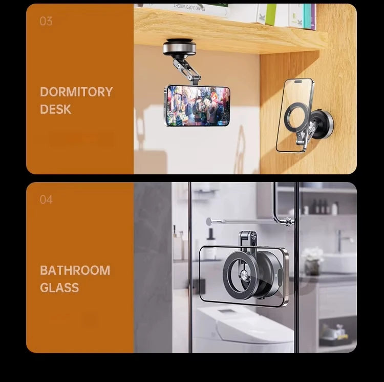 MagMount Pro 360° - Magnetische KFZ-Handyhalterung mit Vakuum-Saugnapf