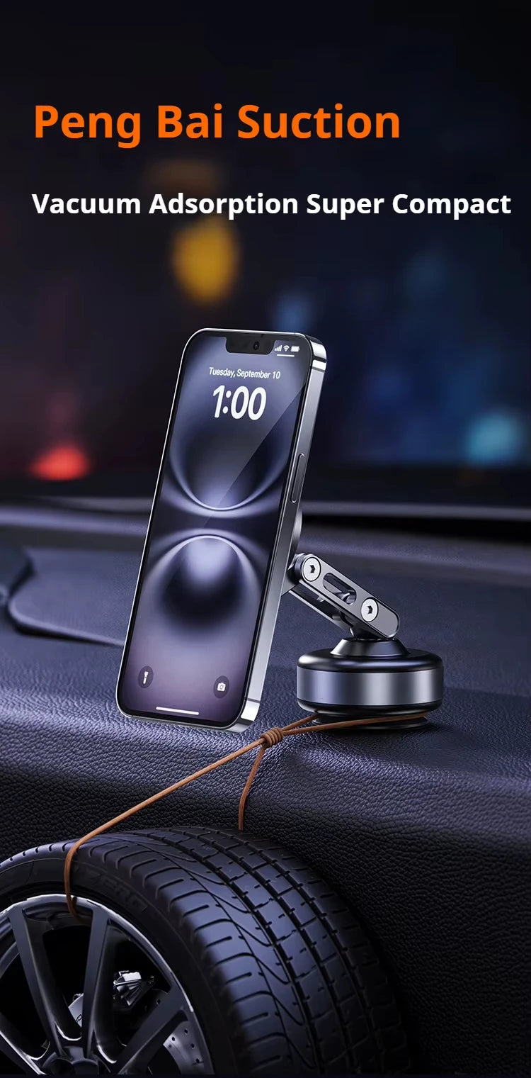 MagMount Pro 360° - Magnetische KFZ-Handyhalterung mit Vakuum-Saugnapf