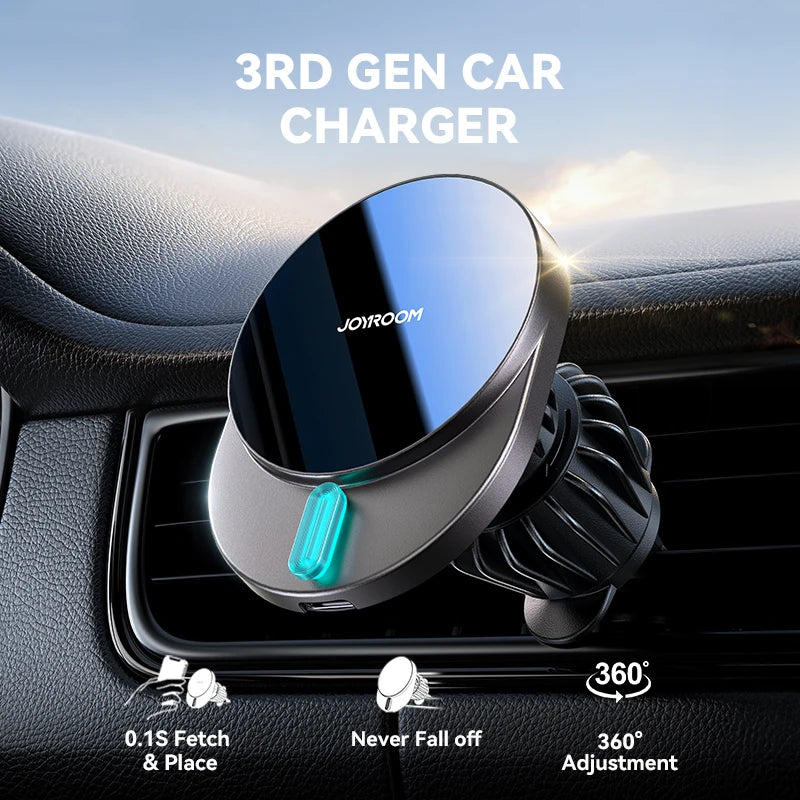 MAGGRIP™ Pro – Magnetische Auto Handyhalterung mit 15W Schnellladen | Ultra-starker Halt