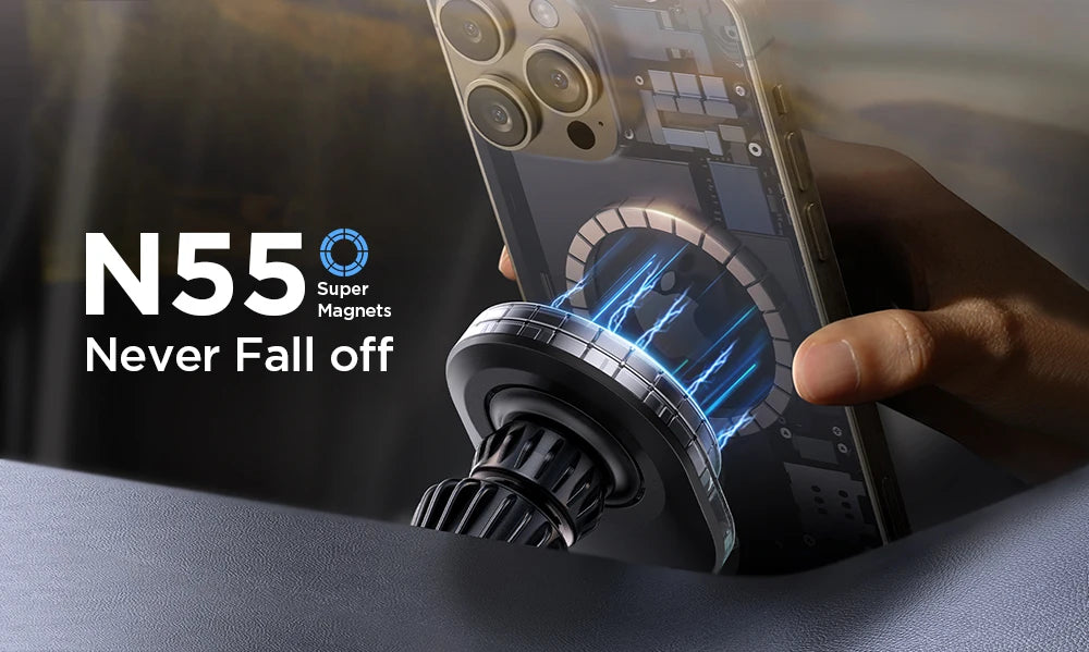 MAGGRIP™ Pro – Magnetische Auto Handyhalterung mit 15W Schnellladen | Ultra-starker Halt