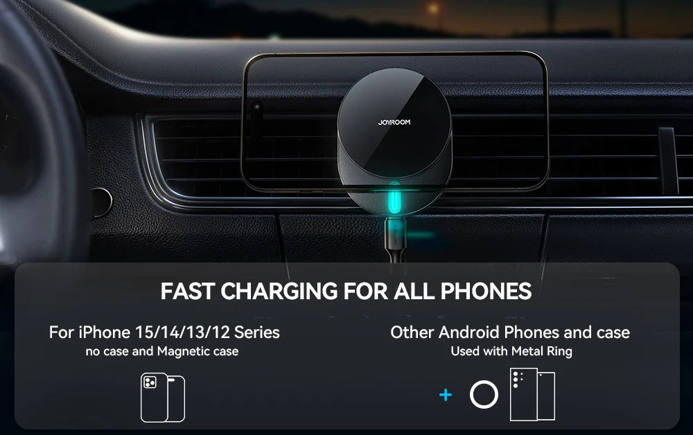 MAGGRIP™ Pro – Magnetische Auto Handyhalterung mit 15W Schnellladen | Ultra-starker Halt