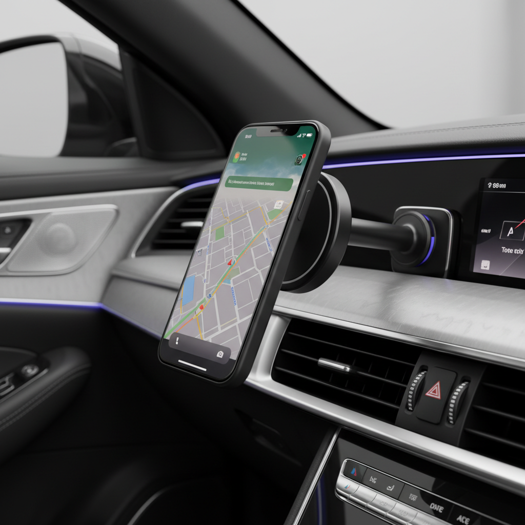 Joyroom 15W MagSafe Autoladegerät - Professionelles Produktfoto