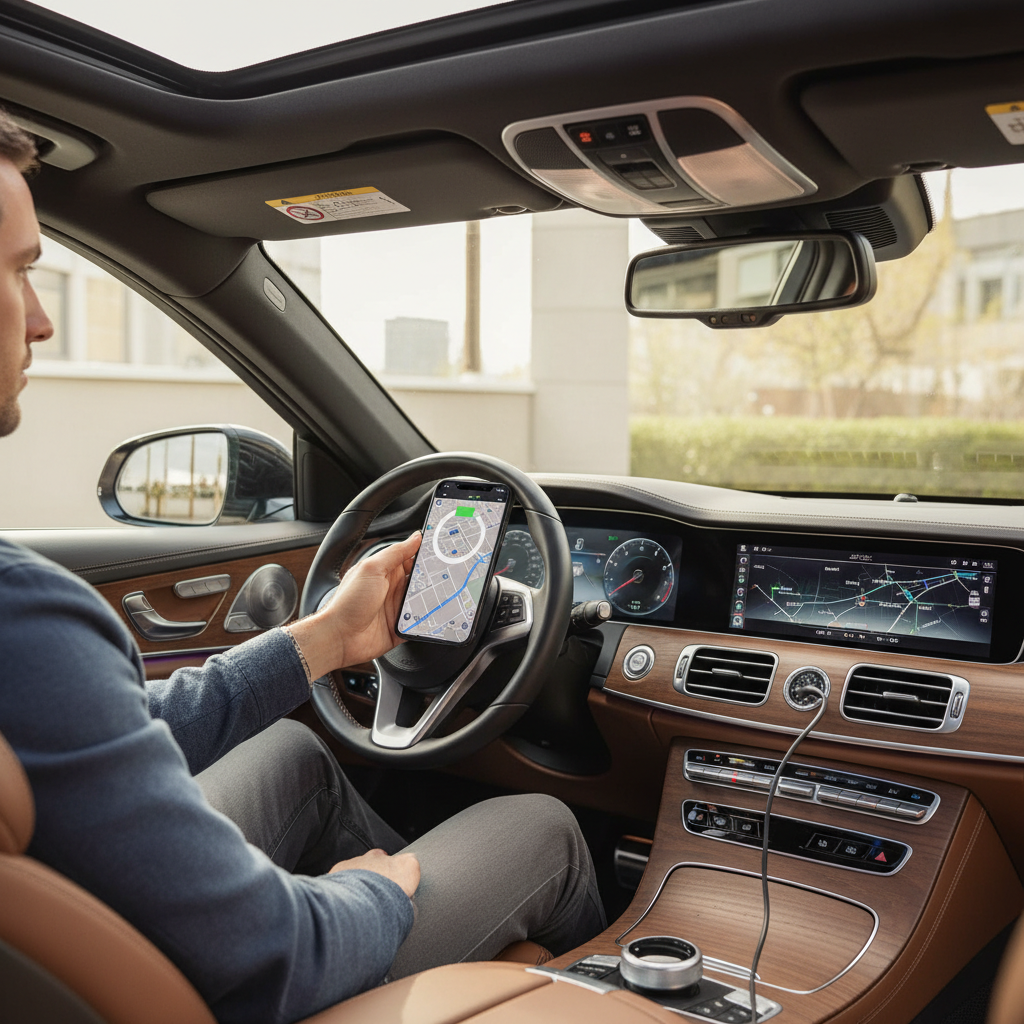 MagSafe Autoladegerät im Einsatz - iPhone Navigation